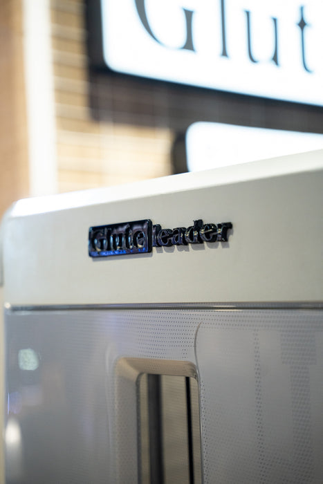 GluteLeader branding detail on the Gluteleader Prone Glute Machine GL-1007